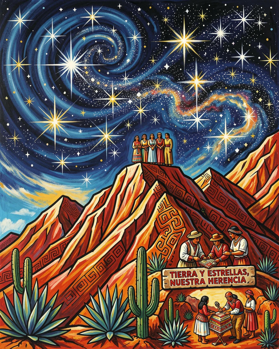 A field of distant stars visible from a remote mountain peak
