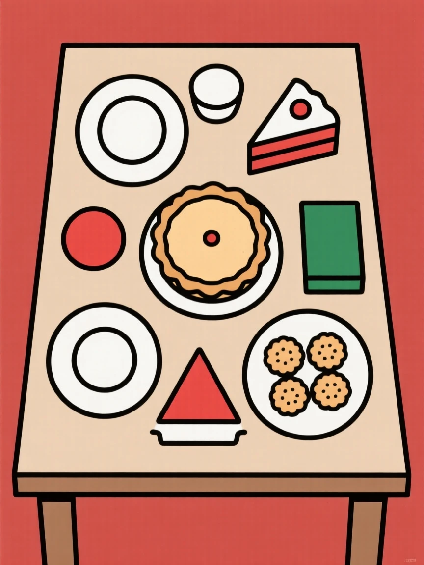 A table set with traditional holiday pastries
