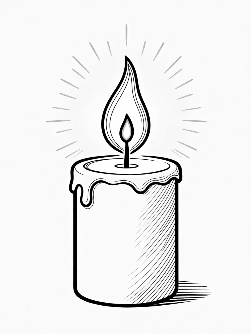 A single candle flame glowing in darkness symbolizing hope