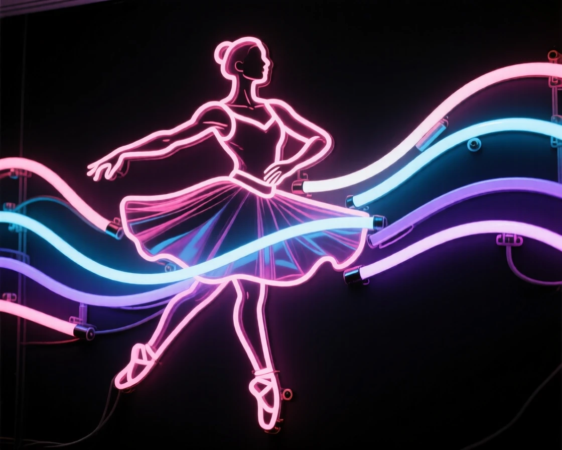 A professional dancer captured mid-action during a quiet moment of work.