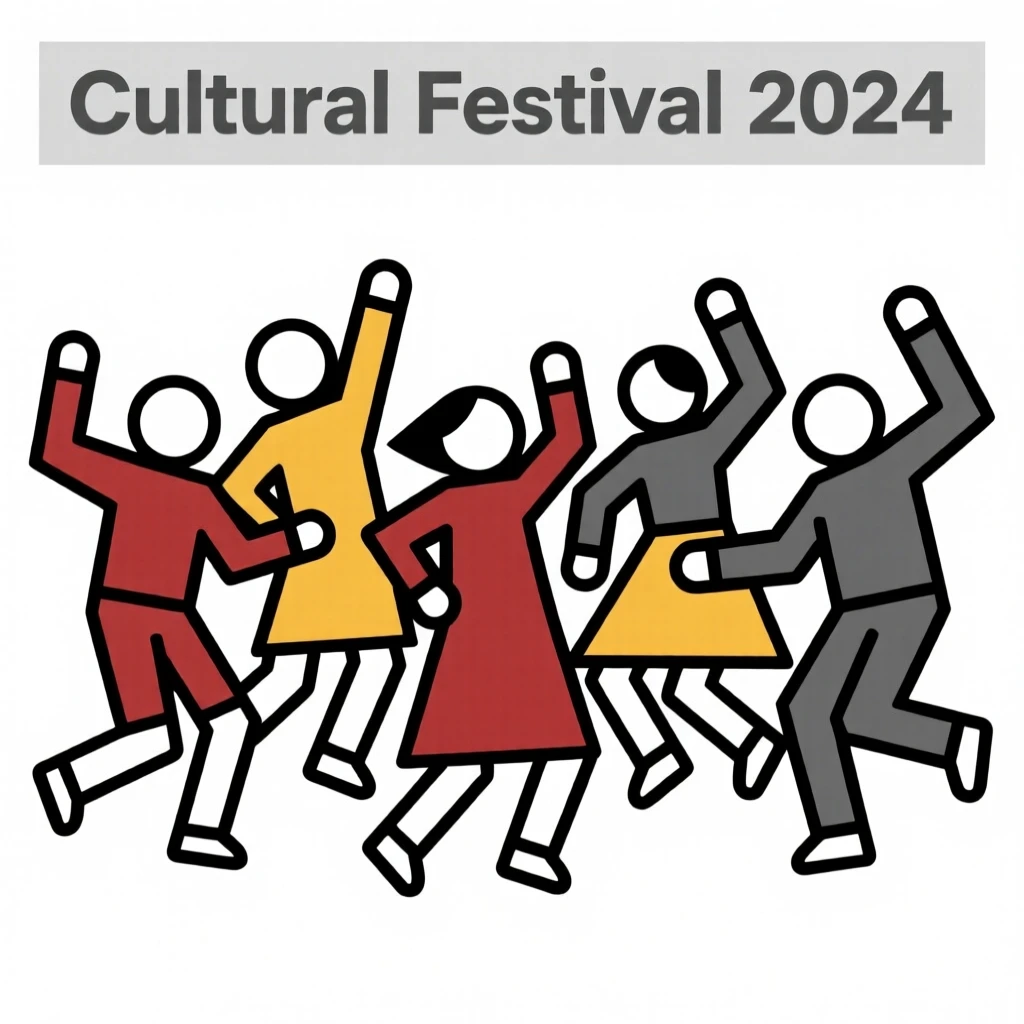 A group of people celebrating a cultural festival with dance