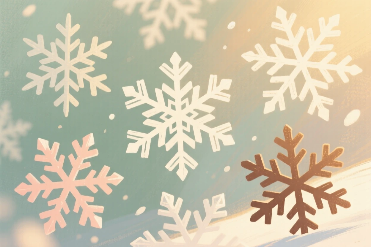A study of snowflakes shown in their unique crystalline patterns