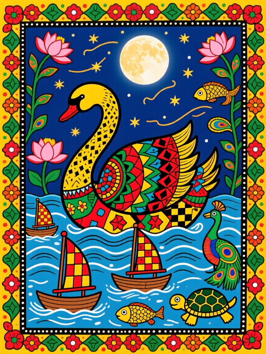 A legend of a swan who guided lost sailors home by moonlight.