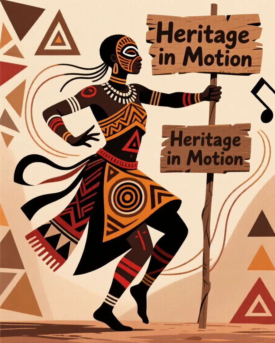 A skilled dancer demonstrating a skill passed down for generations.