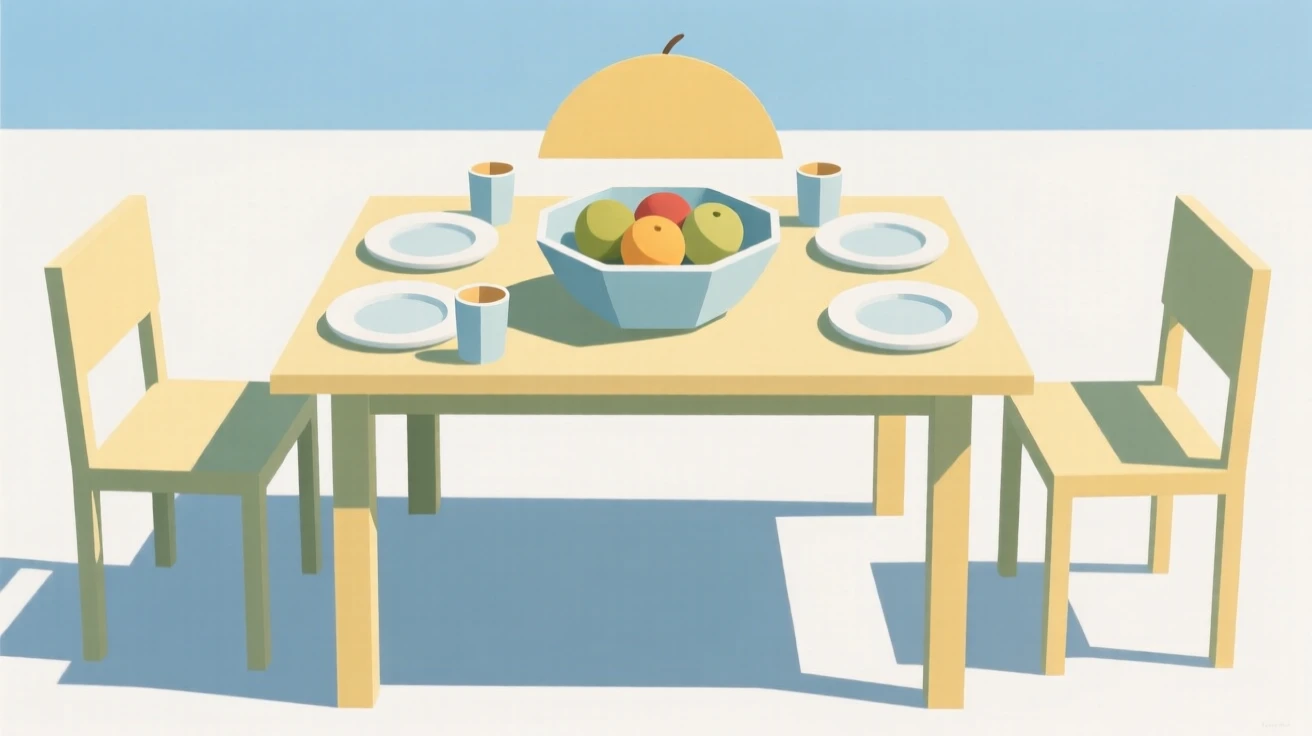 A table set outdoors for a summer celebration