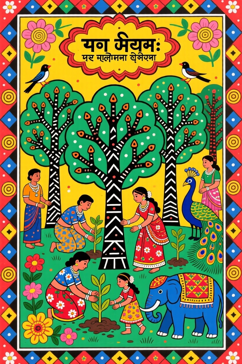 A festival dedicated to trees, with saplings planted by every family.