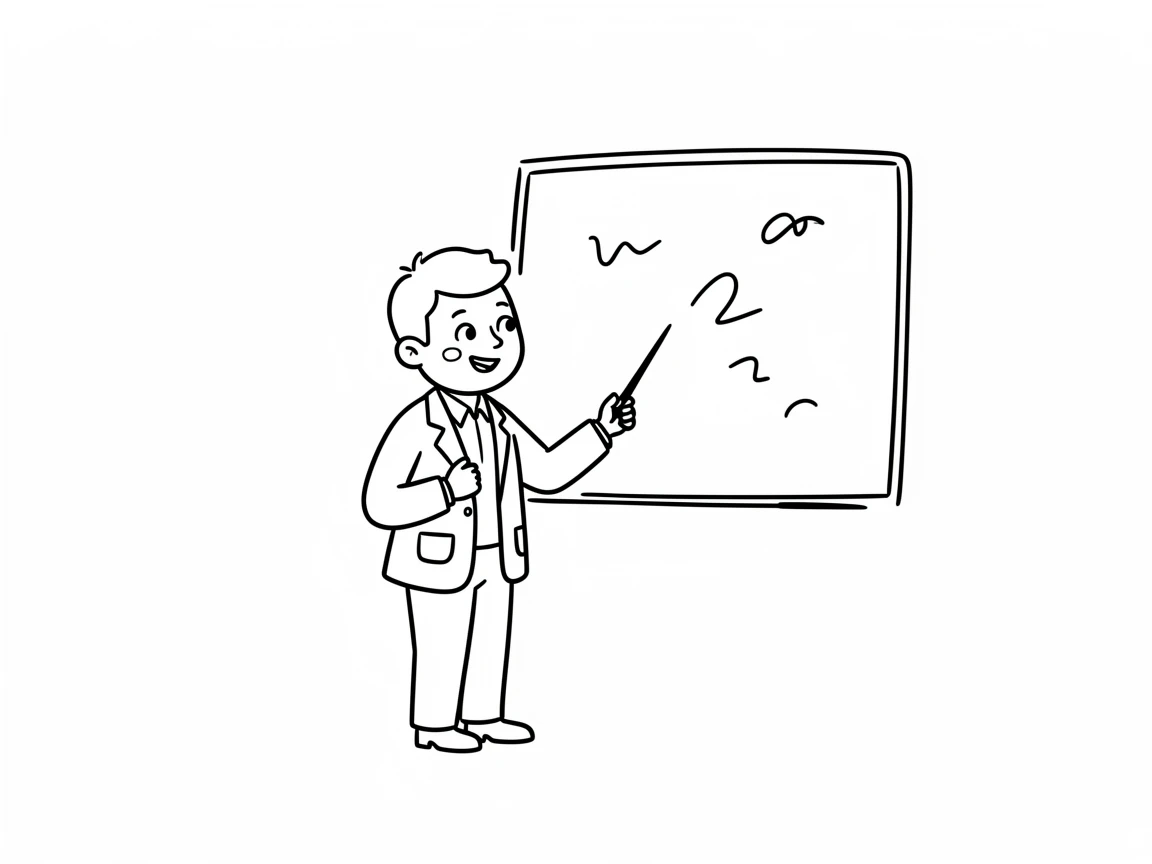 a professor giving a lecture