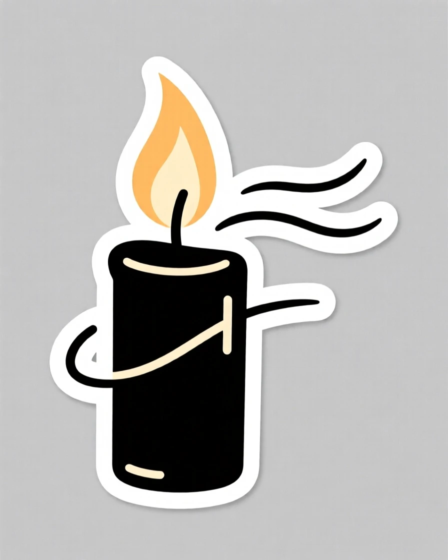 A hopeful and bright scene of a single candle flame refusing to go out in the wind, radiating a quiet sense of possibility, symbolizing quiet strength and resilience.
