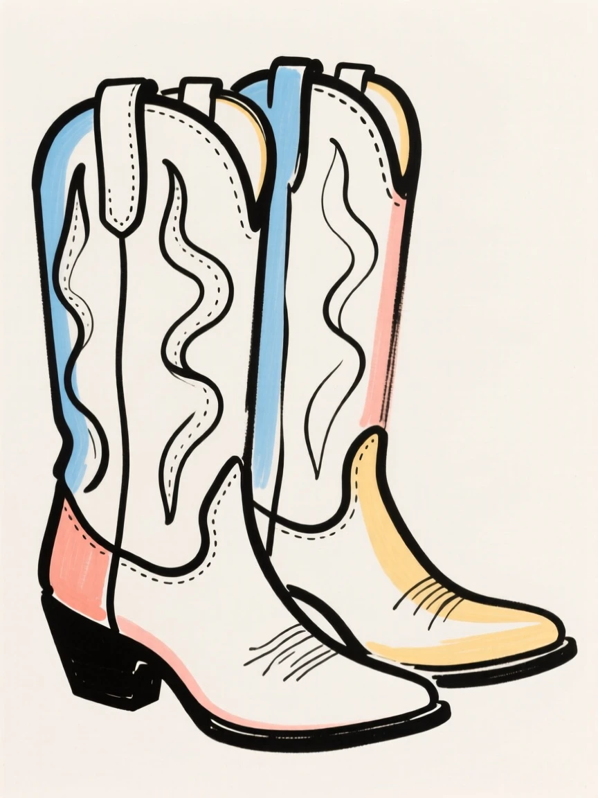 A pair of cowboy boots