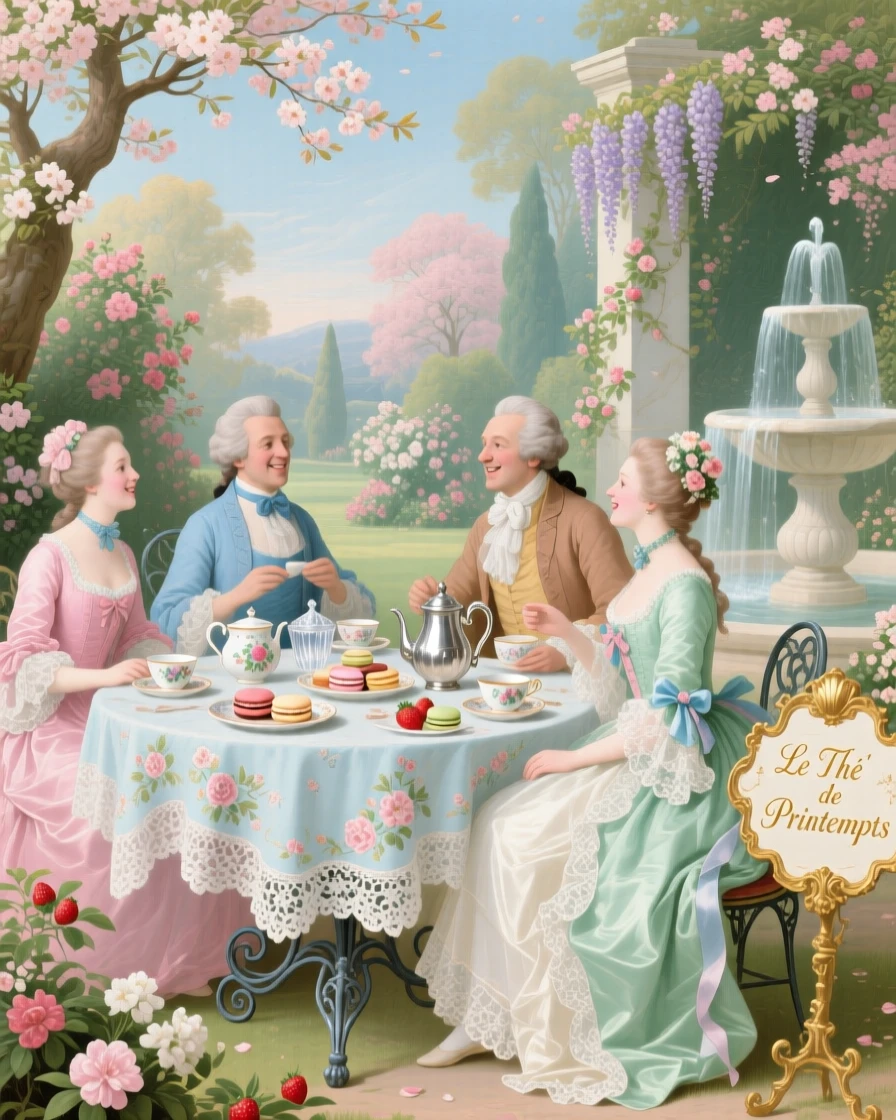 A formal tea celebrating the arrival of spring  