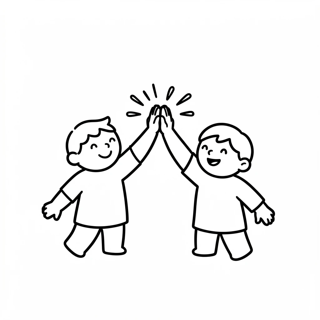 high-five celebration