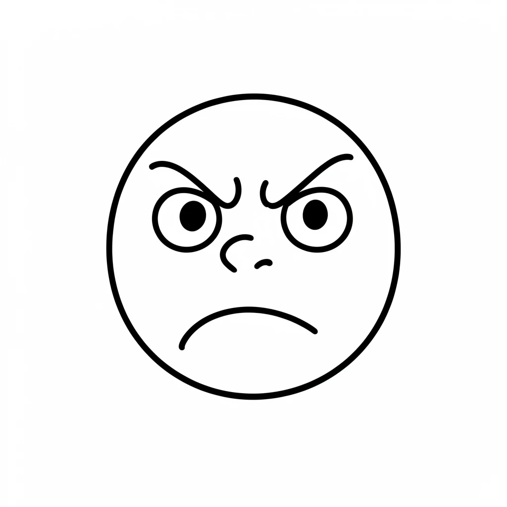 an angry face