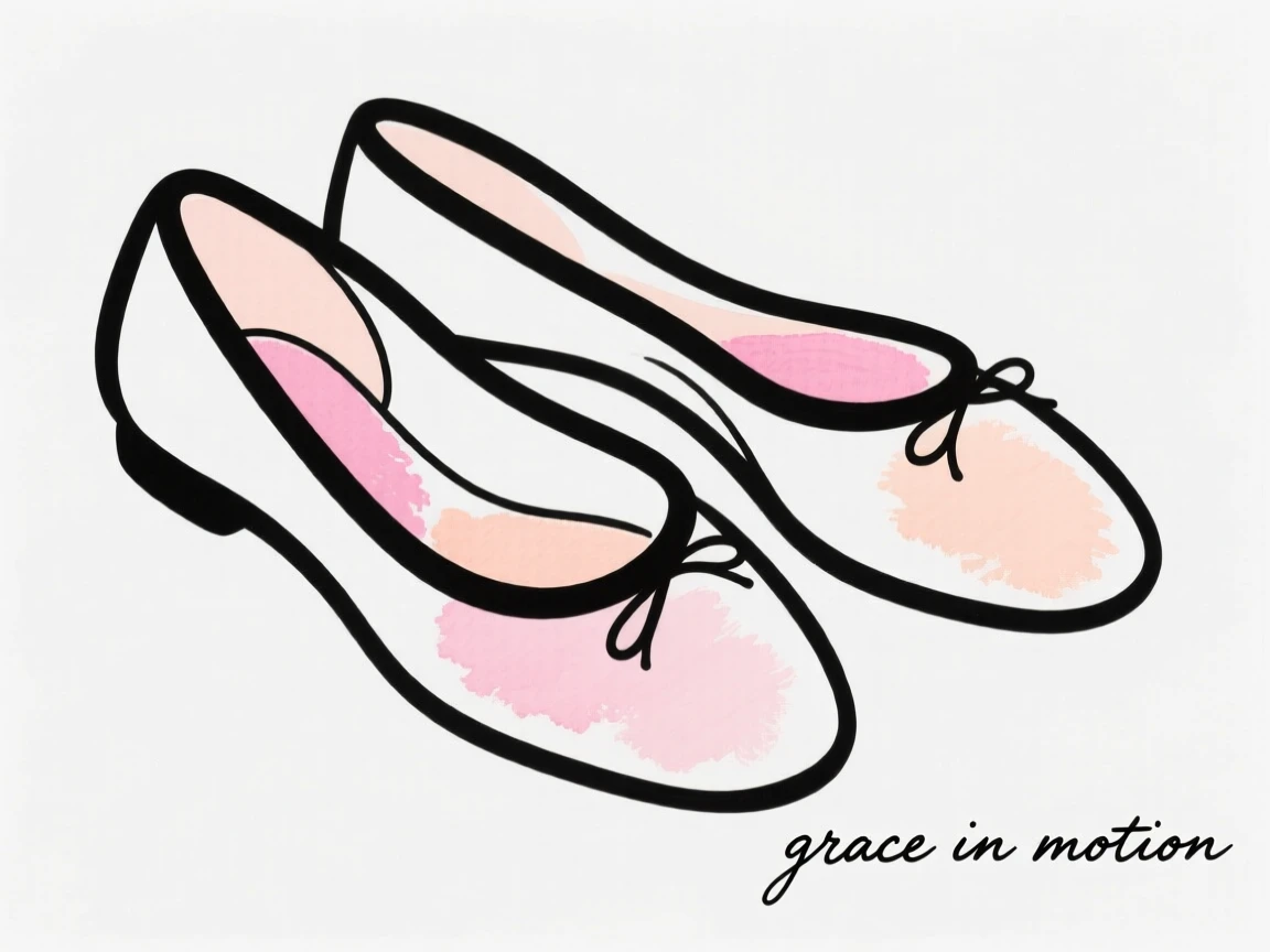 A pair of ballet flats