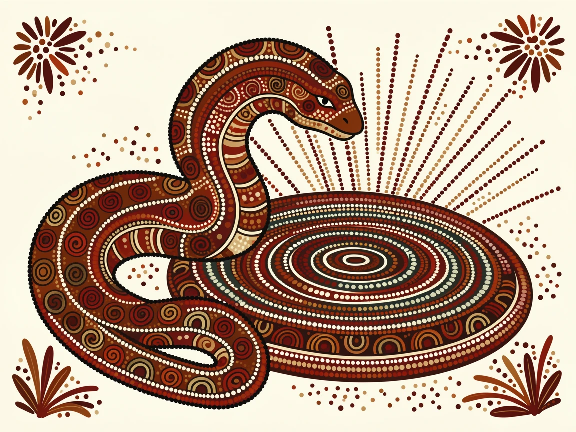 A sea serpent resting beside an enchanted spring