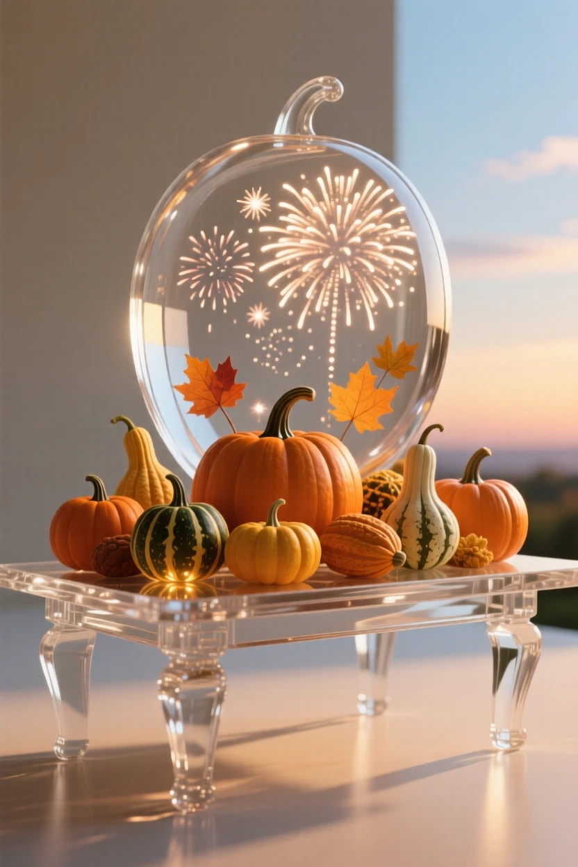With fireworks lighting up the summer sky, a harvest table piled high with autumn pumpkins and gourds, while the scent of fresh baking fills the air