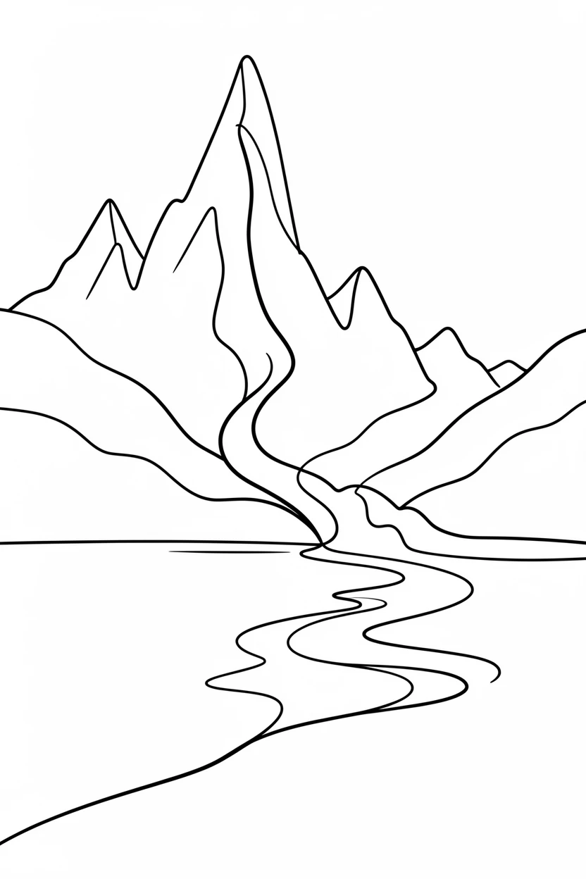A dramatic mountain lake fed by a glacier at its far end