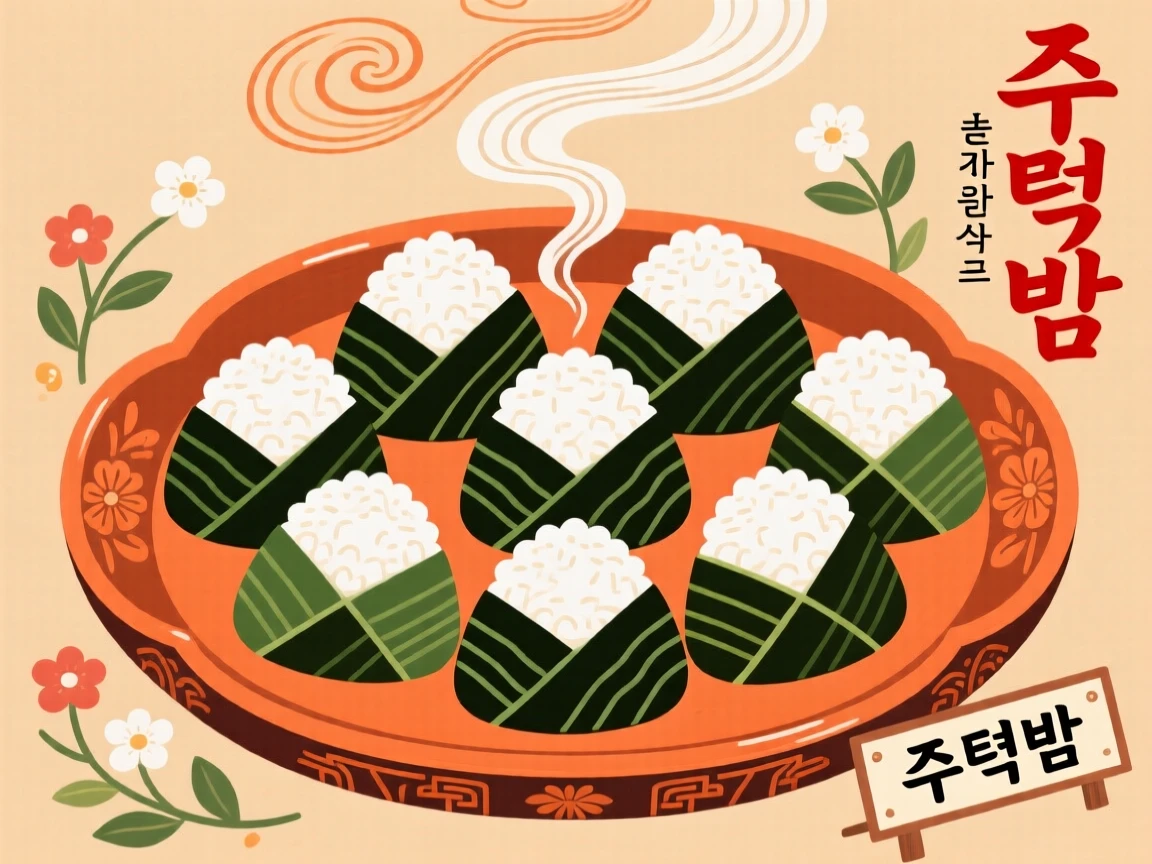 A tray of stuffed rice balls wrapped in seaweed.