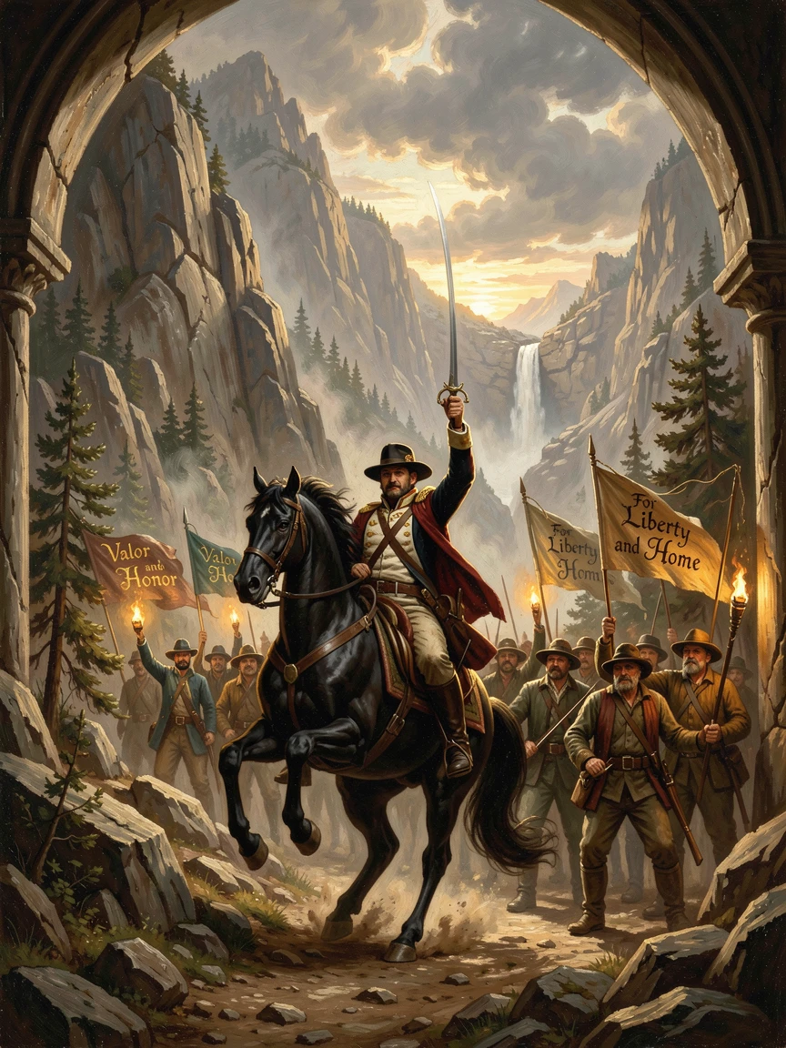 A brave captain charges into a treacherous mountain pass as allies rally to the cause.