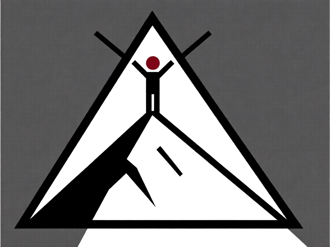 A mountain summit reached after a long climb