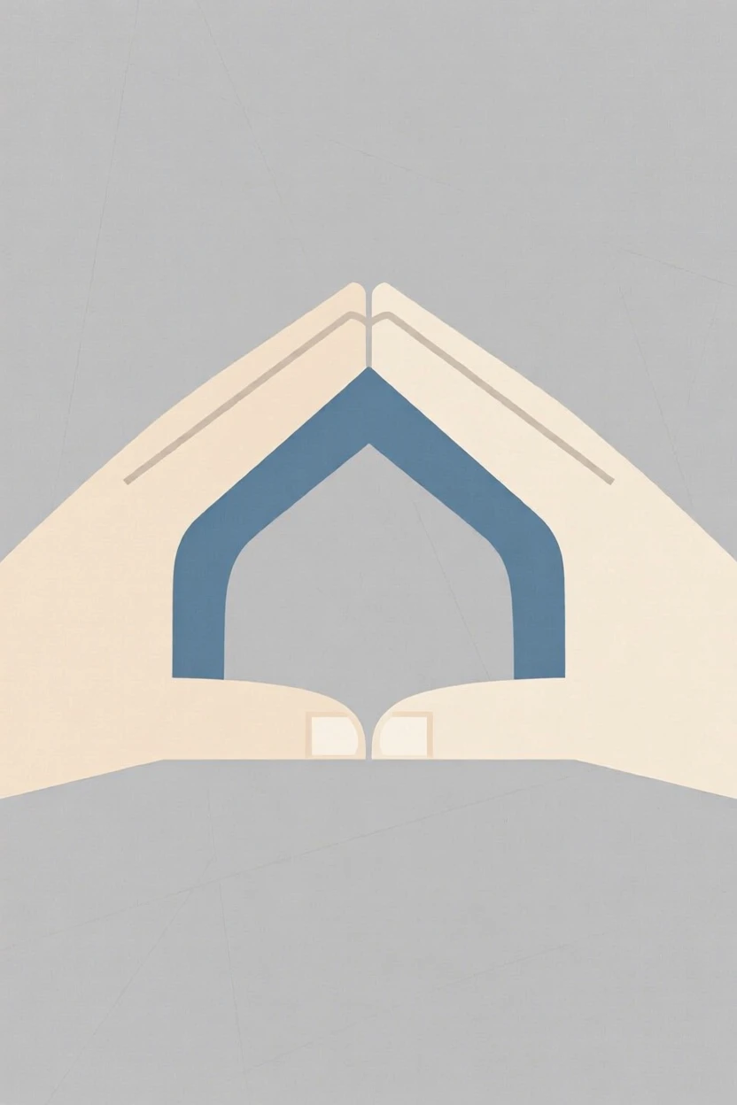 A pair of hands forming a bridge shape