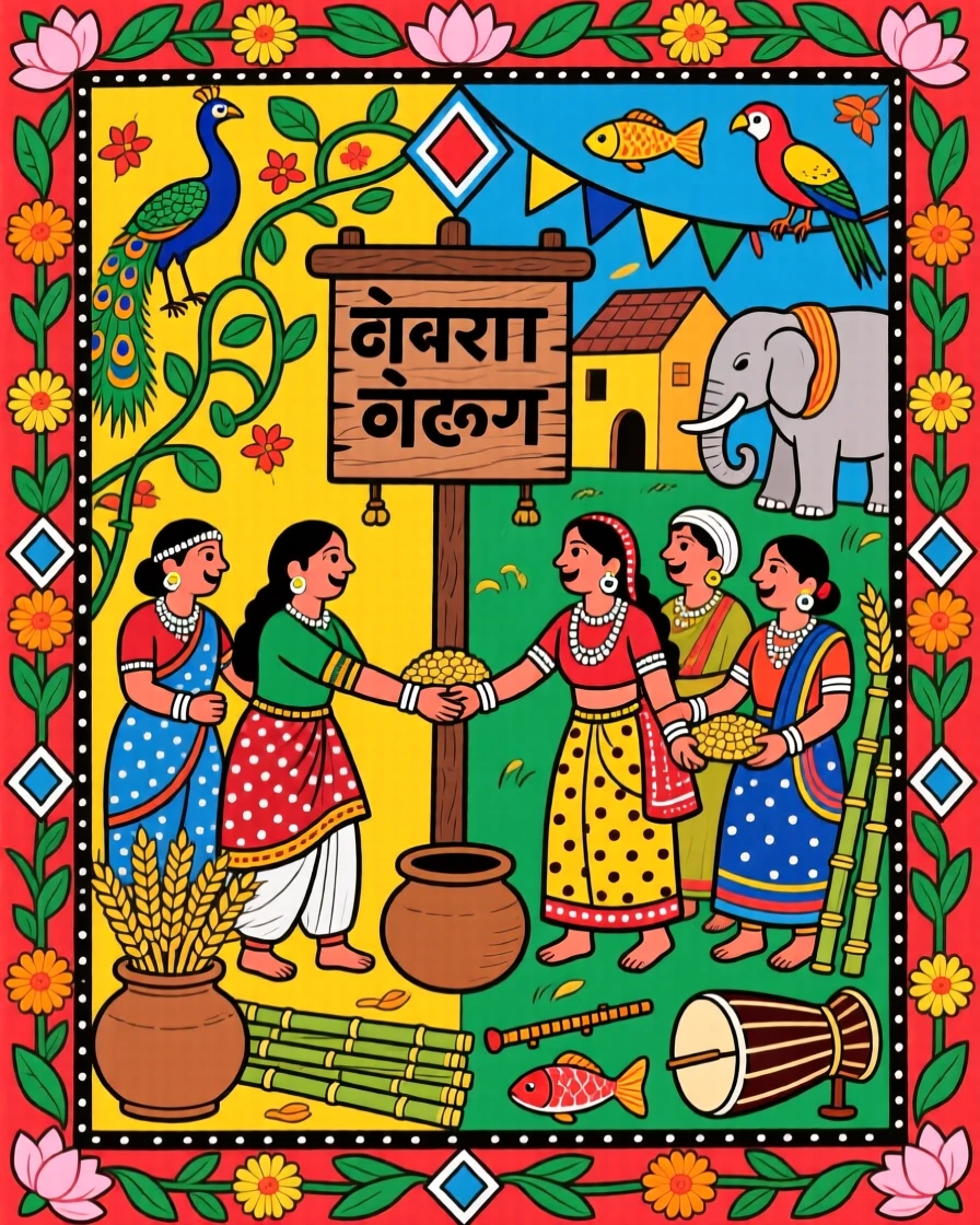 Two rival villages joining together for a shared harvest festival.