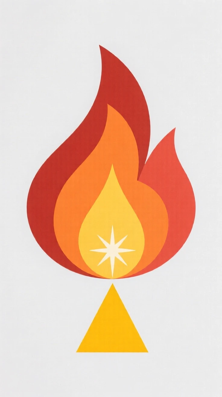 A single spark igniting into a small flame