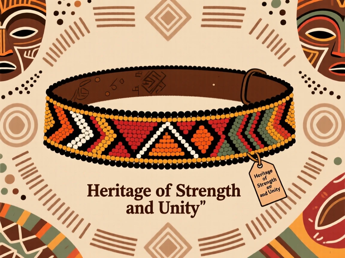 A beaded waist belt passed down through generations of a family.