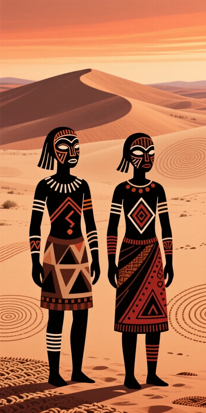 A wide-open desert horizon with a single set of dunes.
