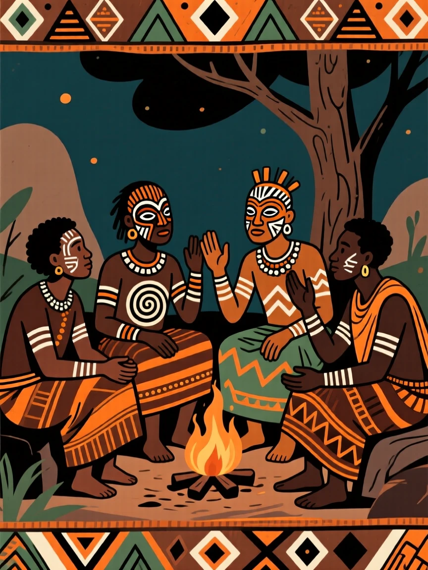 A group of lifelong friends gathered for an evening of storytelling.