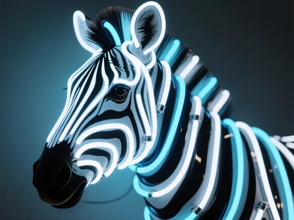A close-up portrait of a zebra with a curious, alert expression.