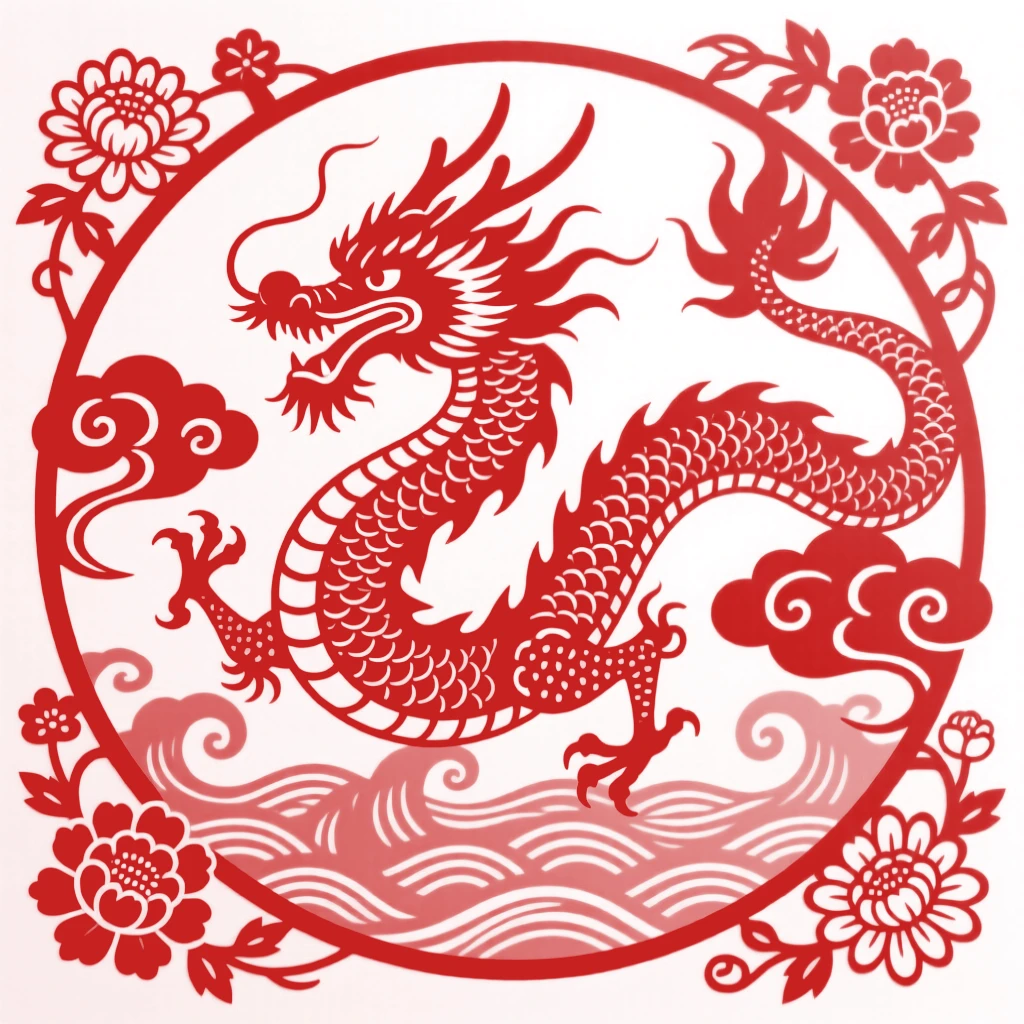 A cloud-borne dragon, rising from a sea of golden mist, wrapped in an aura of timeless wonder.