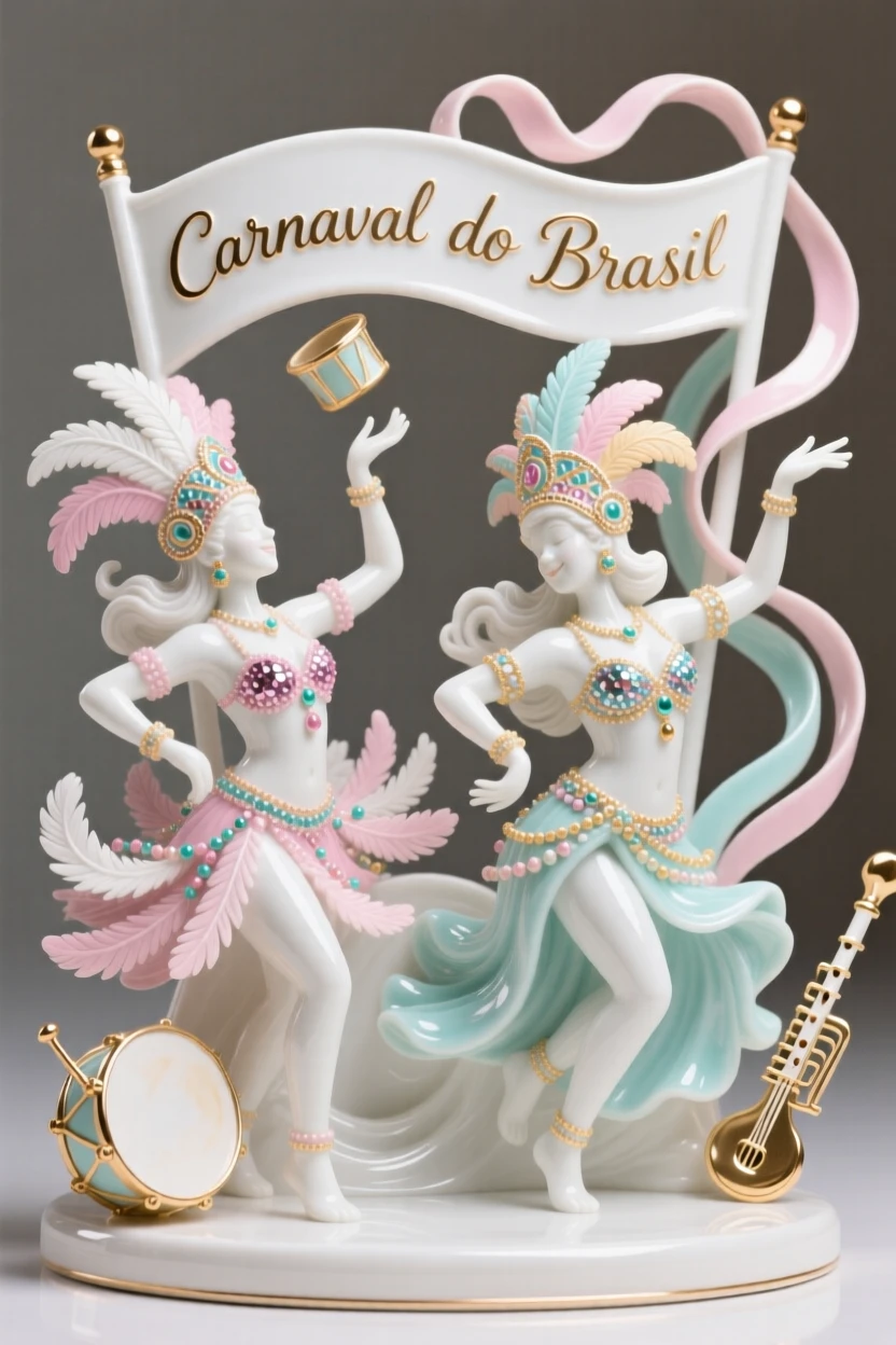 A vibrant Brazilian carnival parade celebration, rich with vibrant color and pageantry.