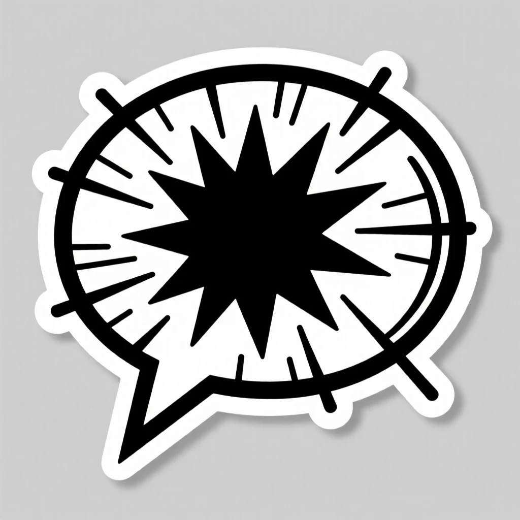 A playfully retro comic-book style speech bubble bursting with energy, ready for the next big adventure, during an exciting made-up adventure.