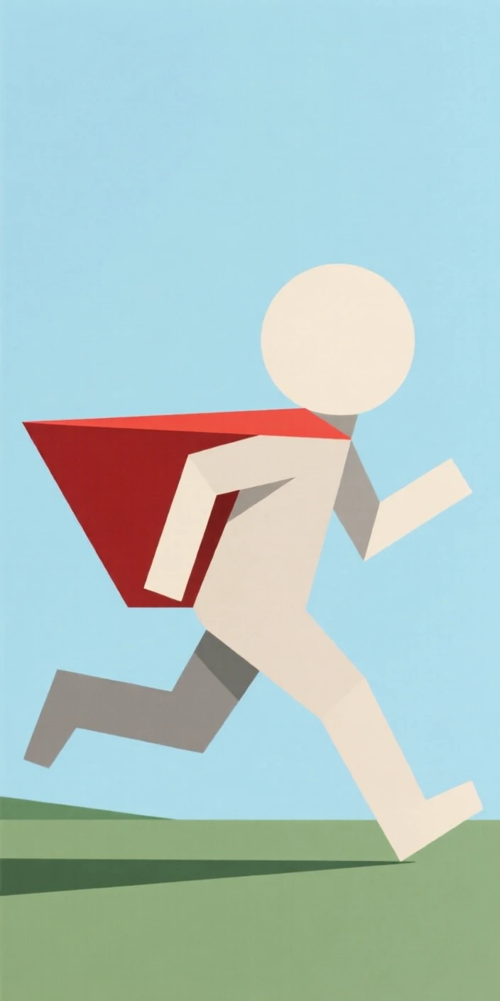 A child wearing a superhero cape running outdoors