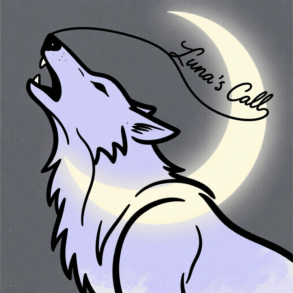 A werewolf howling at the moon