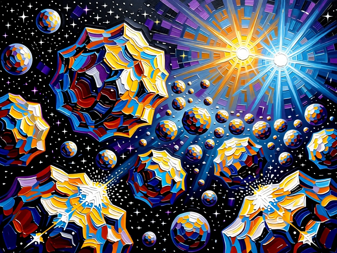 A vast asteroid field glittering under the light of a distant binary star