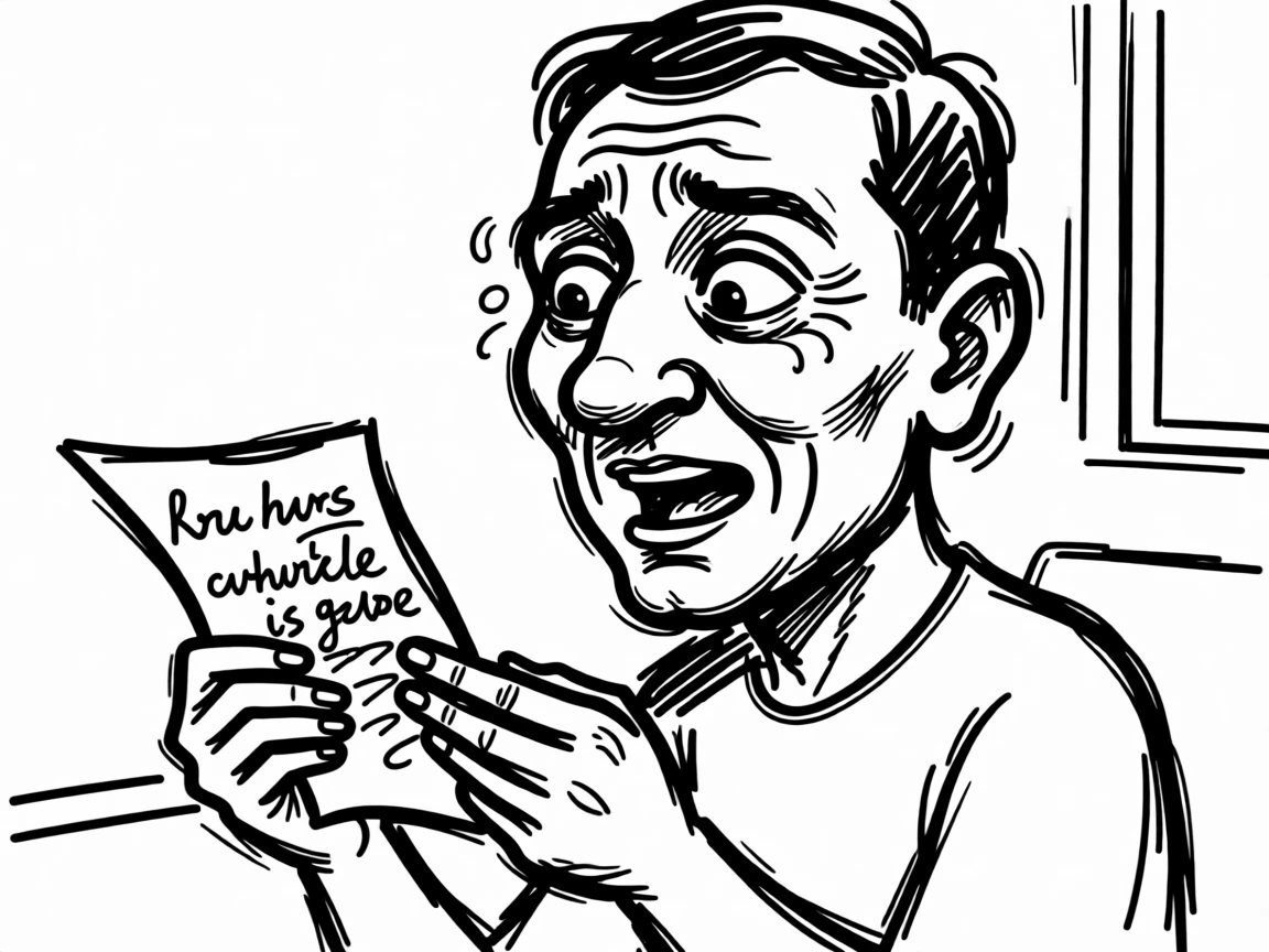 A person receiving a heartfelt handwritten letter, visibly moved while reading it.