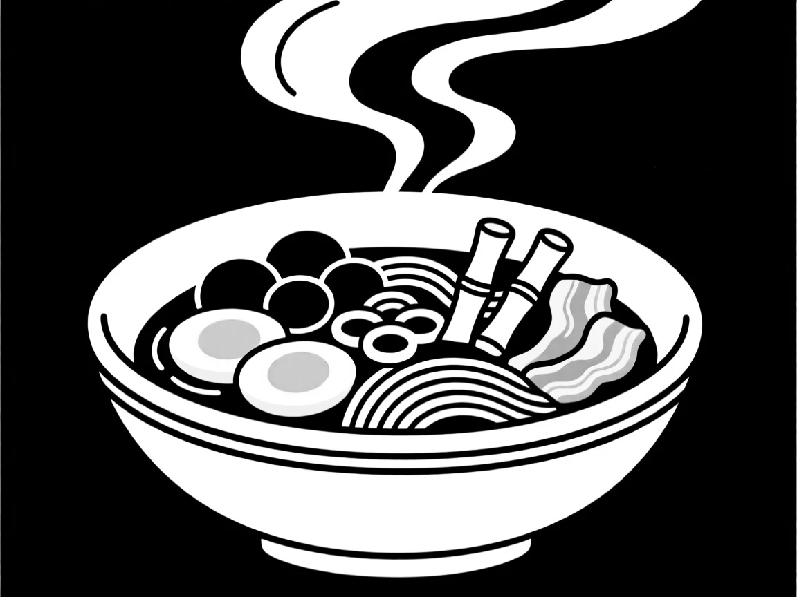A steaming bowl of ramen with fresh toppings.