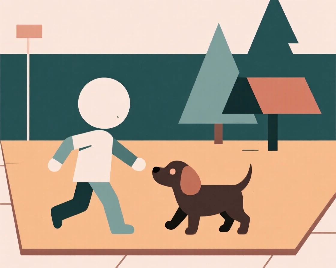 A young child playing with a puppy in a yard