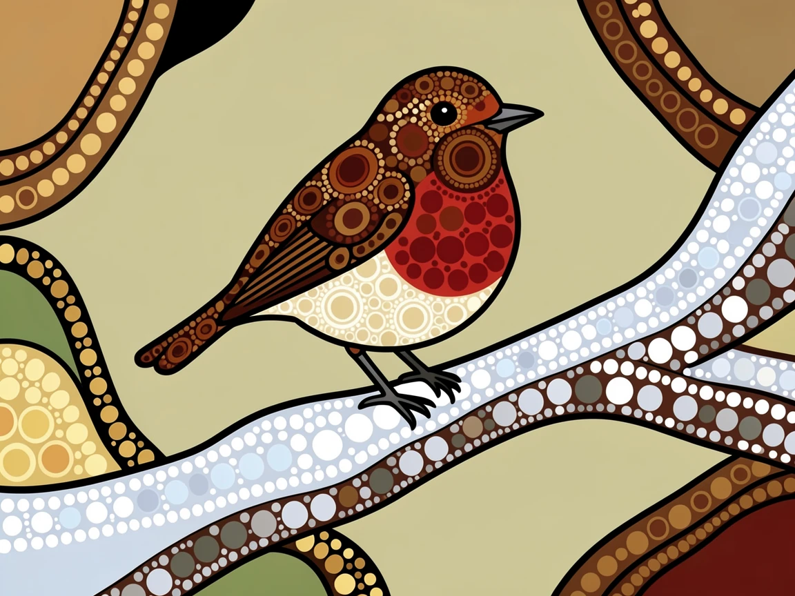 A robin landing gently on a snowy branch