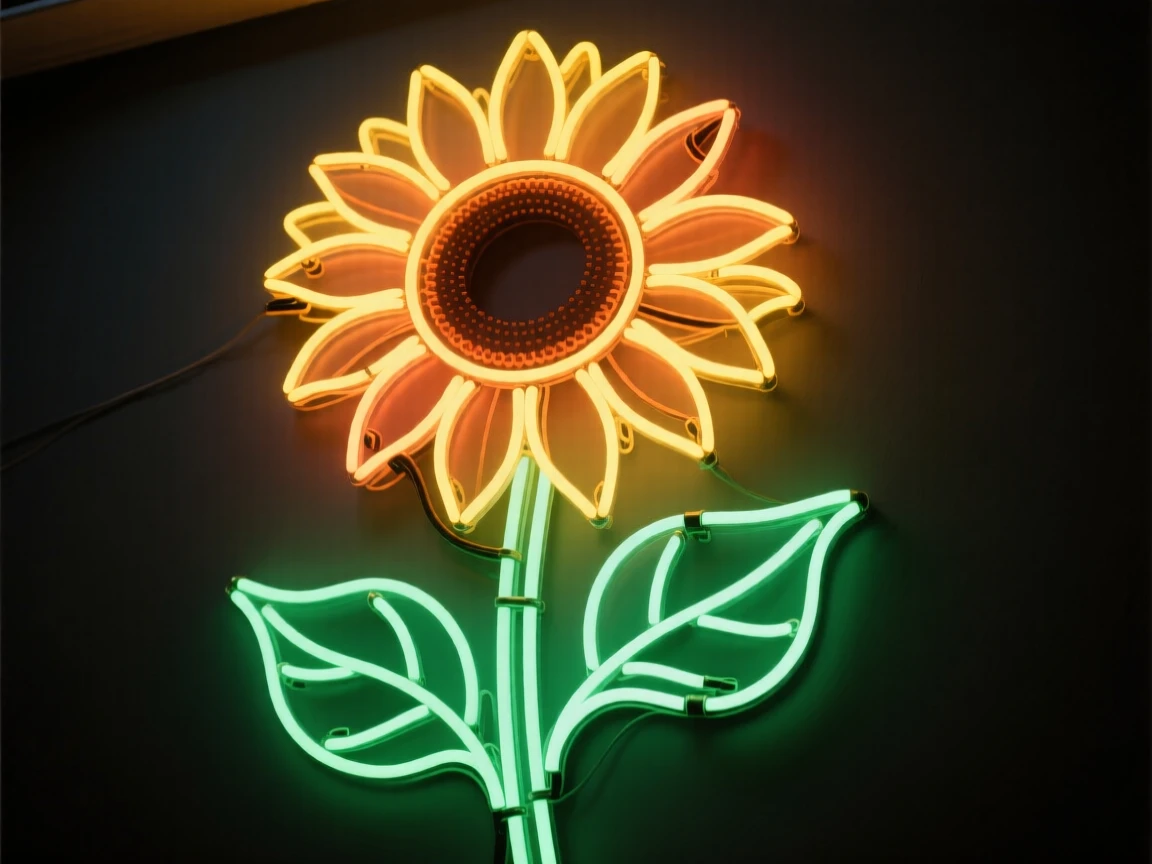A single sunflower turned toward the open sky.