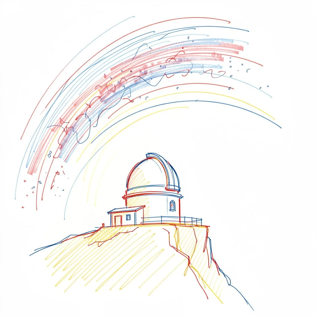 A quiet observatory perched on a cliff beneath the full arch of the Milky Way