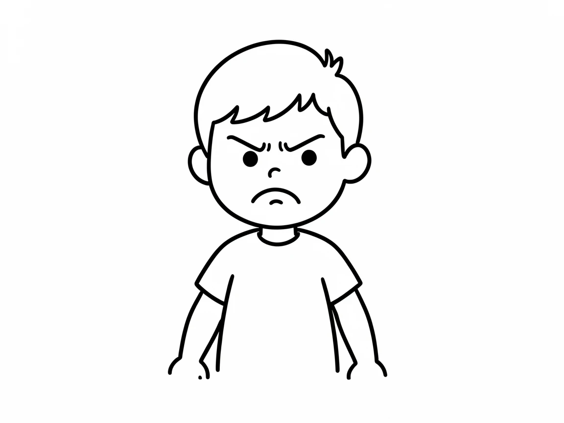 A angry boy
