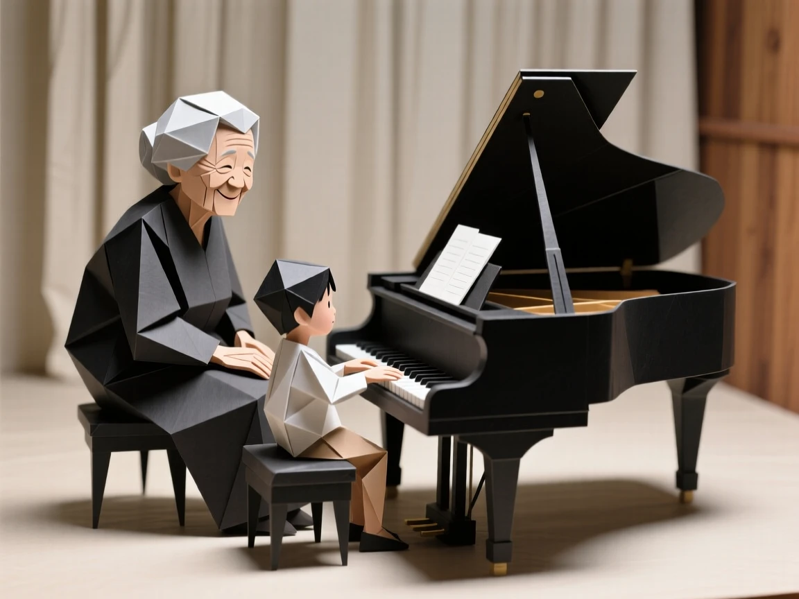 A grandmother's proud smile as she watches her grandchild's first piano recital.