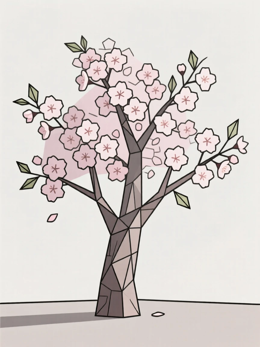 A cherry blossom tree in full spring bloom