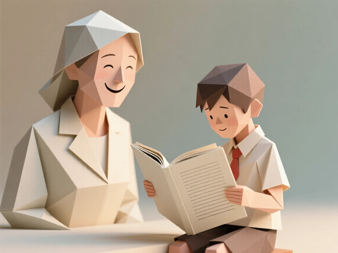 A teacher's proud smile as a once-struggling student reads fluently for the first time.