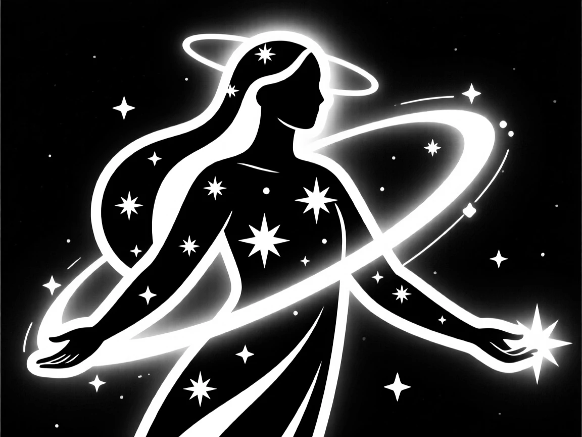 A celestial being made of stars and light.