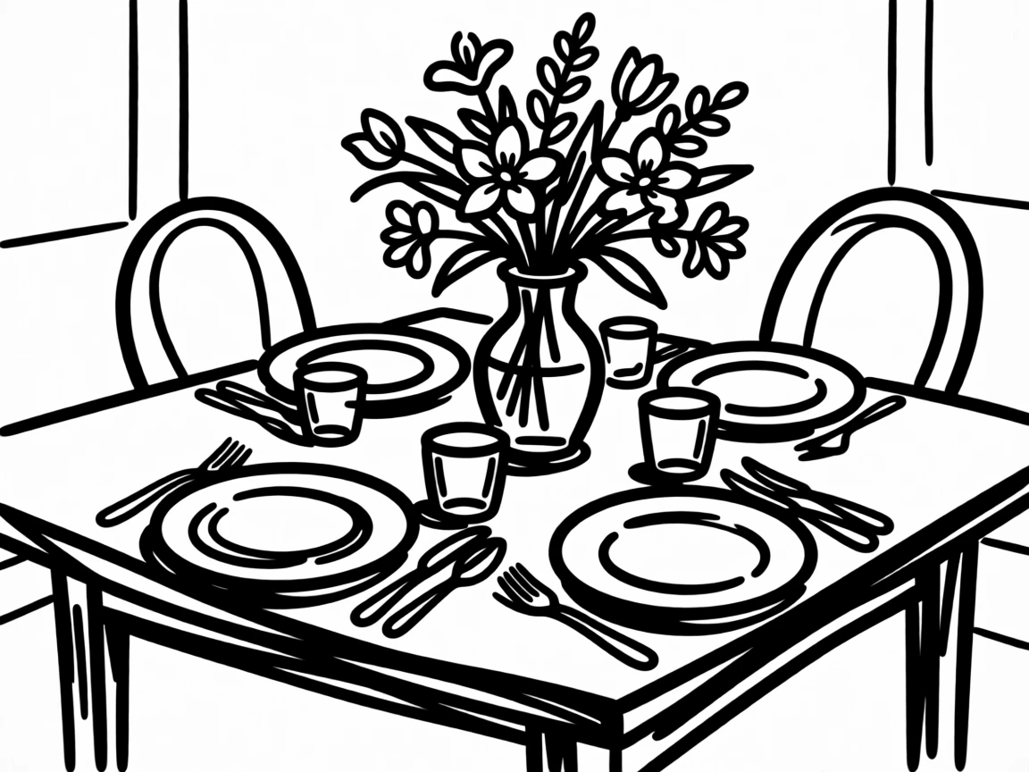 A springtime Mother's Day brunch table decorated with fresh flowers.