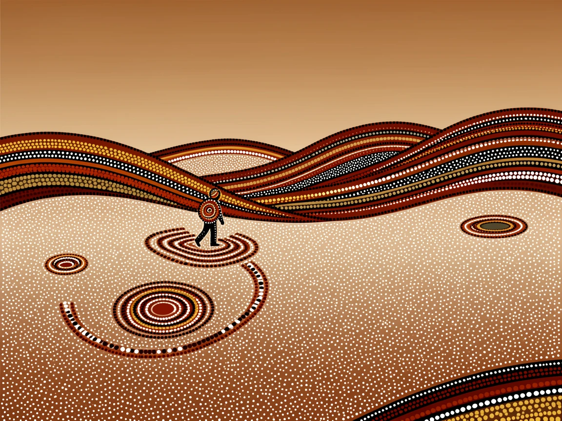 A lone traveler crossing a vast salt desert over rolling hills