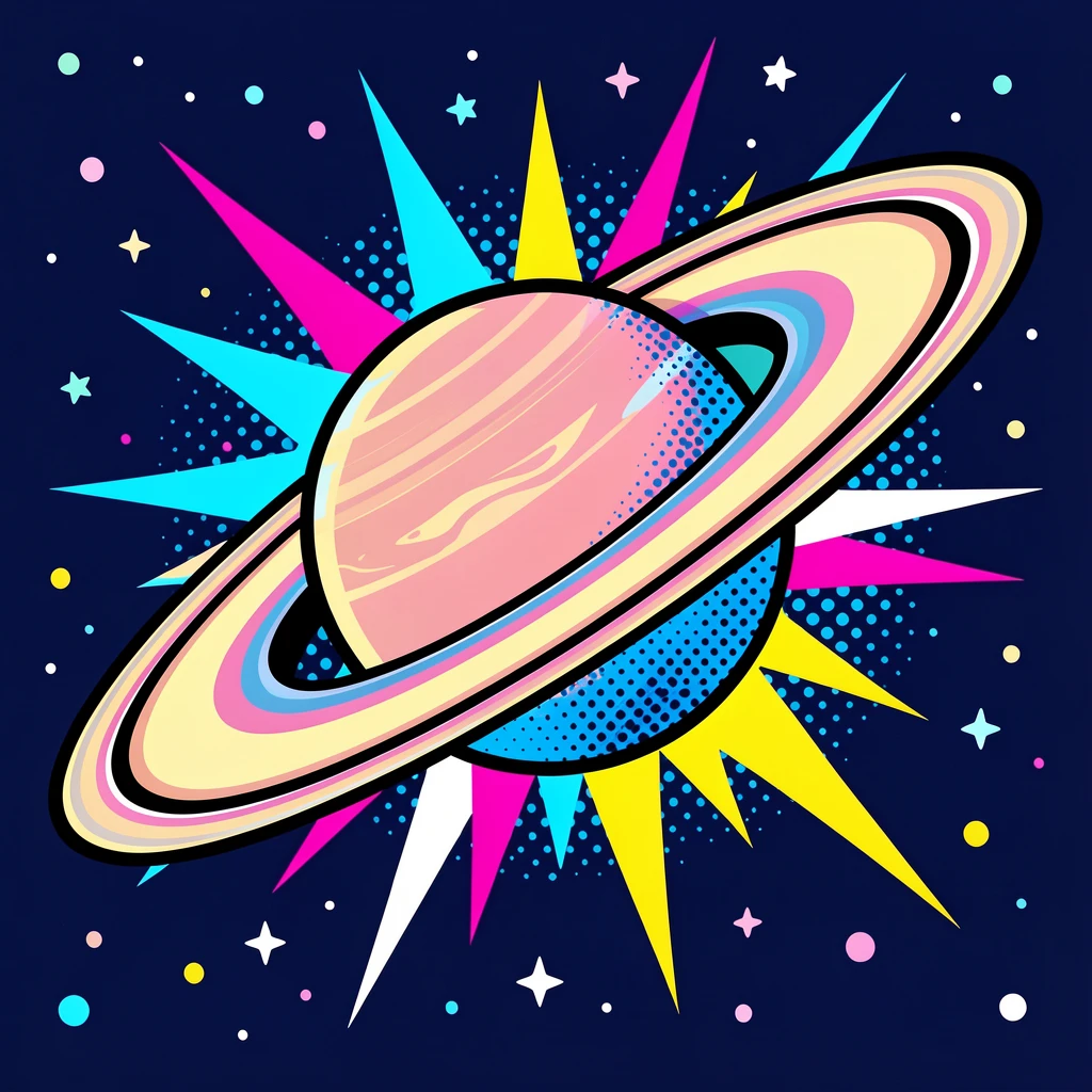 The rings of Saturn lit against a field of stars